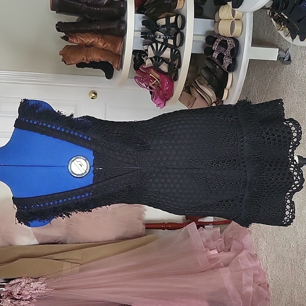 Lace black dress size S - Picture 3 of 6